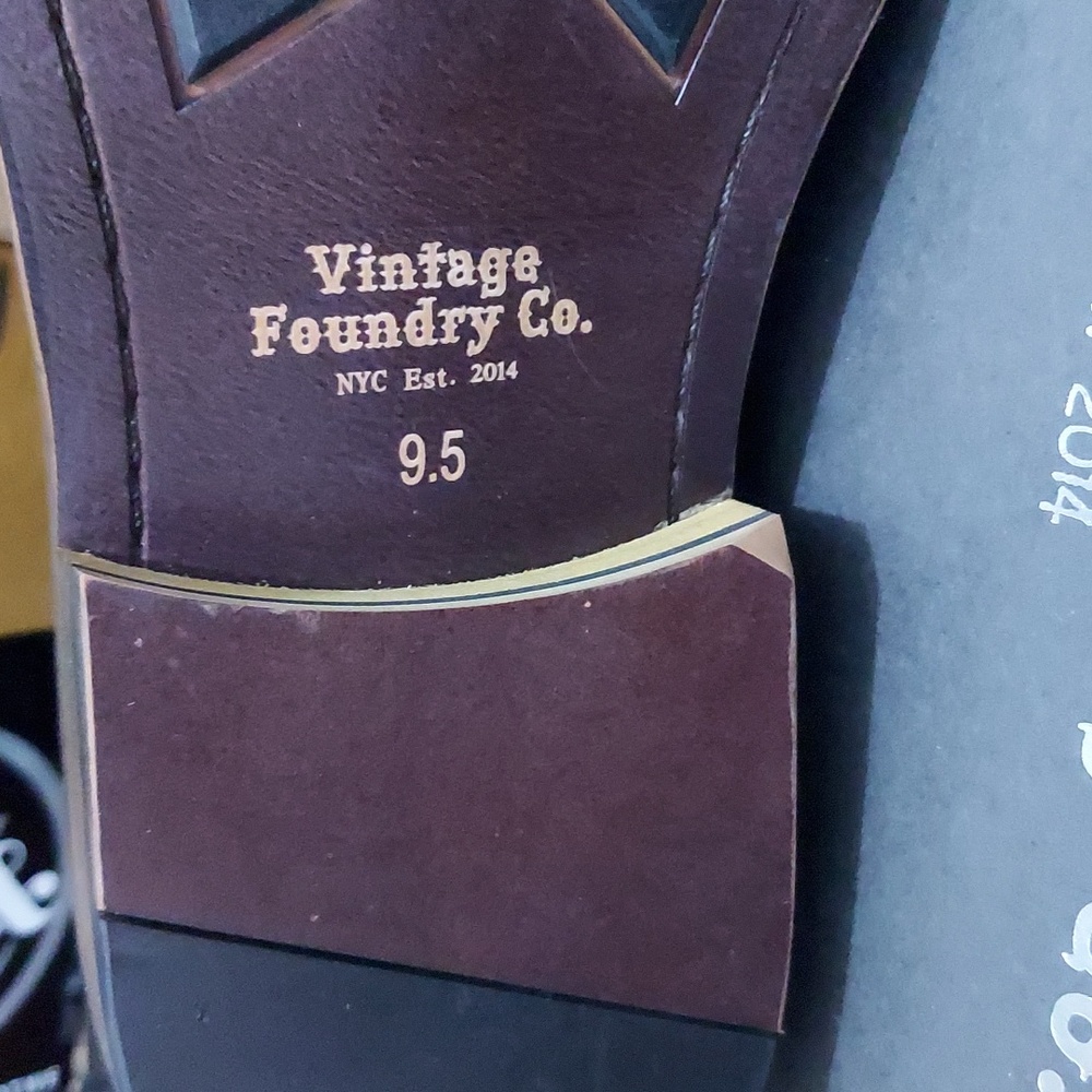 Vintage Foundry Co Men's Martin Chelsea Boot - Black - US 9.5 - Picture 10 of 10